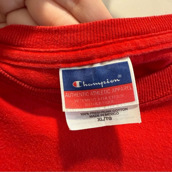 Champion Bold Red Athletic Tee - Picture 5 of 8